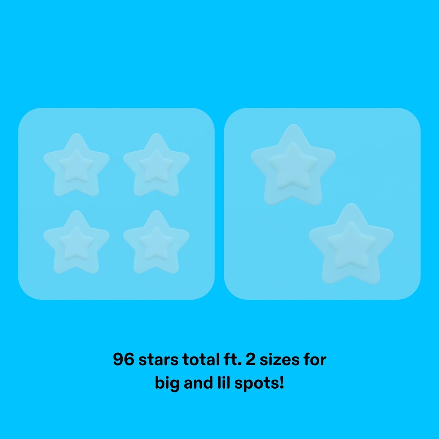 Starface Hydro-Star Recovery Patches BIG PACK, Hydrocolloid Patches with Aloe Vera and Vitamin A, Helps Soothe and Protect Skin After Picking, Shrinks Spots, Vegan, Cruelty-Free Skincare (96 Count)