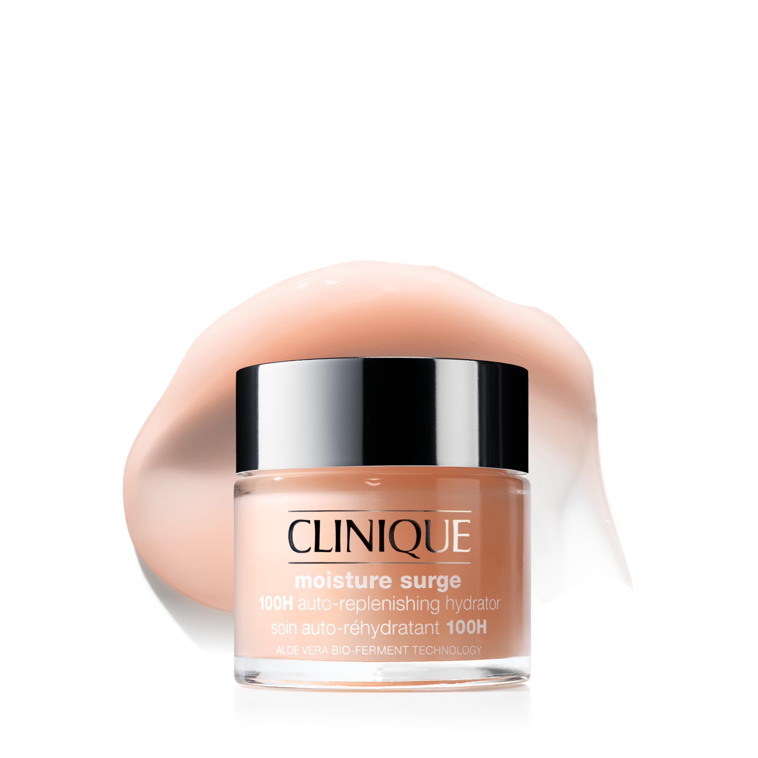Clinique Moisture Surge 100H Auto-Replenishing Hydrator Oil Free Face Moisturizer | With Hyaluronic Acid, Aloe Bioferment and Vitamins C + E | For All Skin Types | Hydrating + Moisturizing