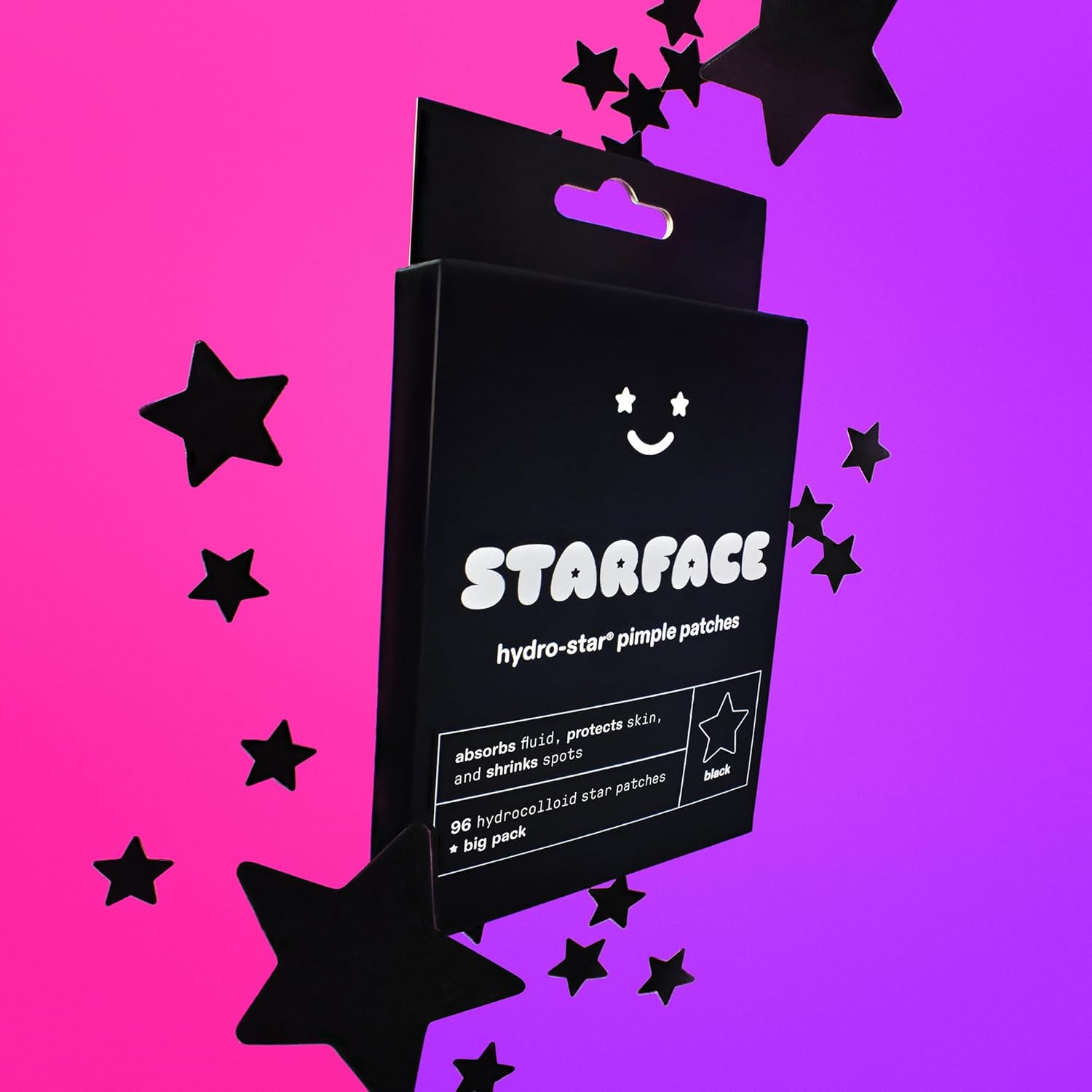 Starface Hydro-Star Recovery Patches BIG PACK, Hydrocolloid Patches with Aloe Vera and Vitamin A, Helps Soothe and Protect Skin After Picking, Shrinks Spots, Vegan, Cruelty-Free Skincare (96 Count)