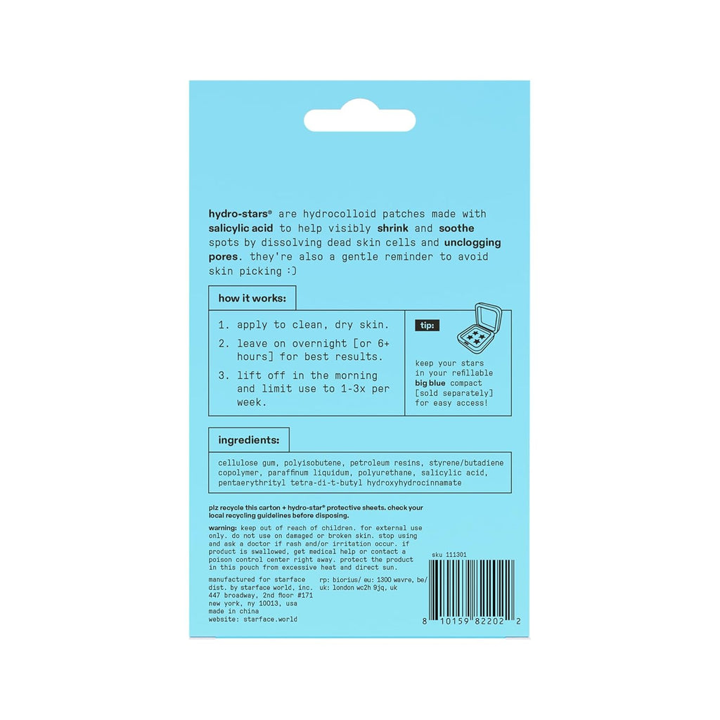 Starface Hydro-Star Recovery Patches BIG PACK, Hydrocolloid Patches with Aloe Vera and Vitamin A, Helps Soothe and Protect Skin After Picking, Shrinks Spots, Vegan, Cruelty-Free Skincare (96 Count)